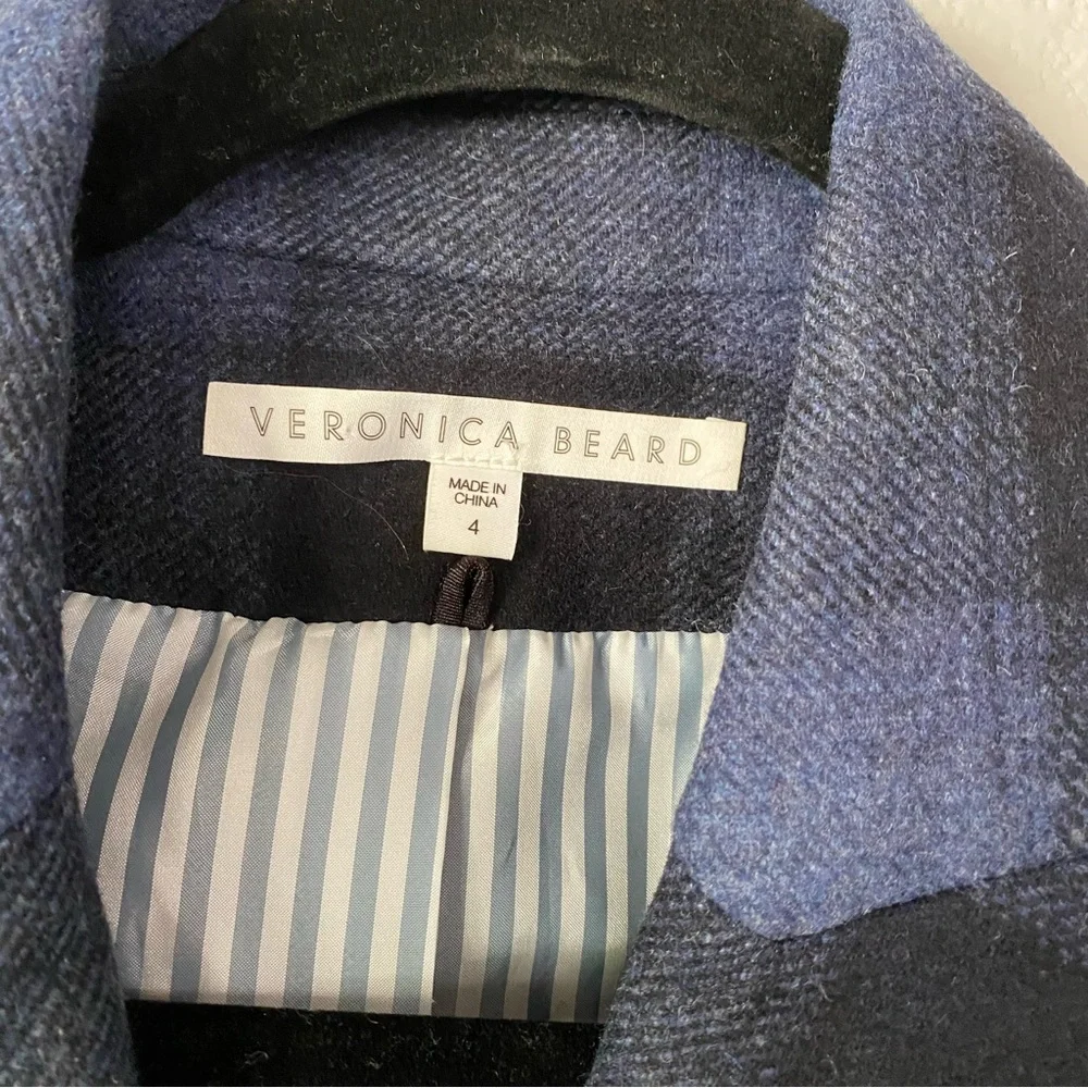 Veronica Beard #15A Hudson Plaid Dickey Blazer Jacket SZ 4 - Picture 11 of 14